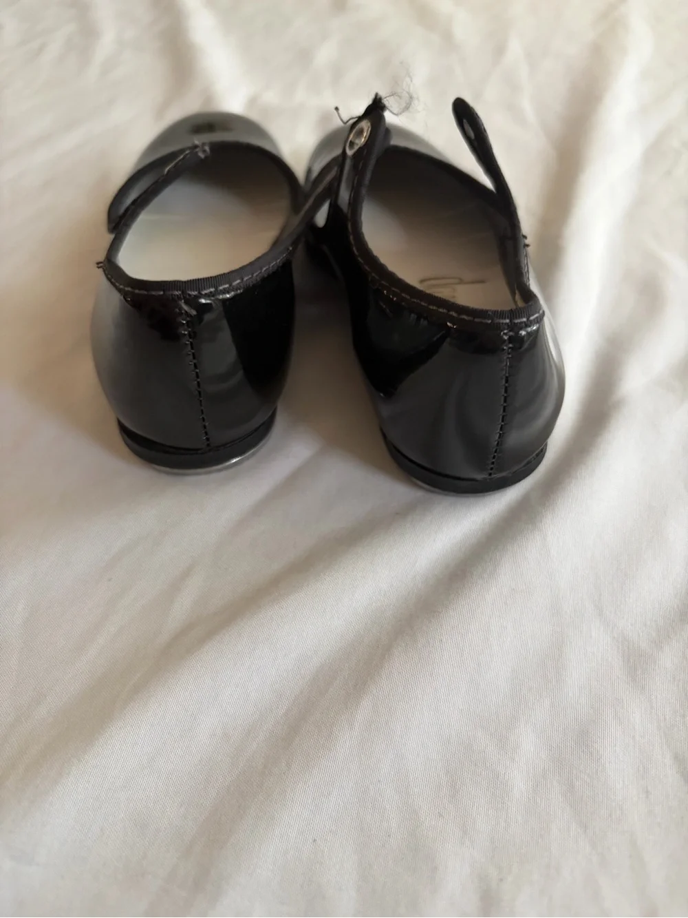 Dance Fashions Kids Tap Shoes Slip On Size 7.5 Black Dance Class Recital